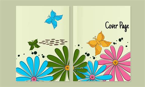 Notebook Cover Page Vector Art, Icons, and Graphics for Free Download