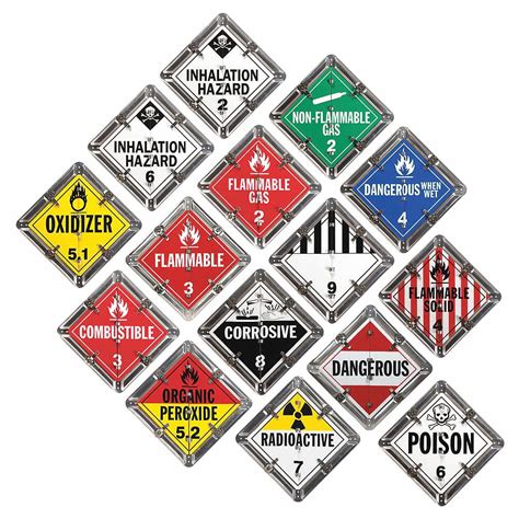 JJ KELLER DOT Container Placard, Container Label/Placard Type Hazardous ...