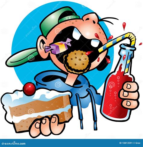 Glutton stock illustration. Illustration of chew, swallow - 10813591