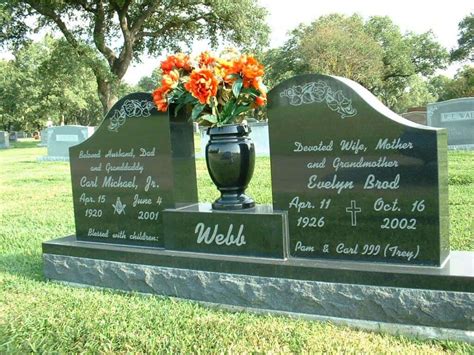 Double Headstone Designs