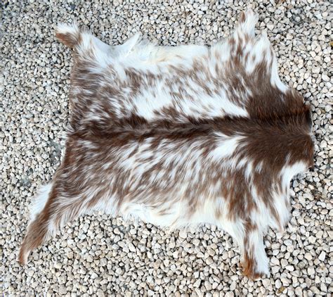 Dog bed rug, Fur rug, Leather rug, Gift for friends, Natural rug, Goat Skin rug, goat rug, Soft ...