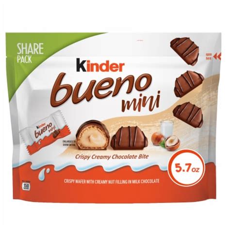 Kinder Bueno Crispy Creamy Chocolate Candy Bar Mini Share Pack, 30 ct ...