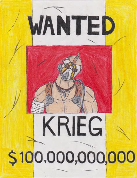 Krieg Wanted Poster by Darkspartan38 on DeviantArt