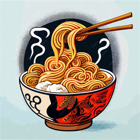 Ramen Noodle Bowl Clipart