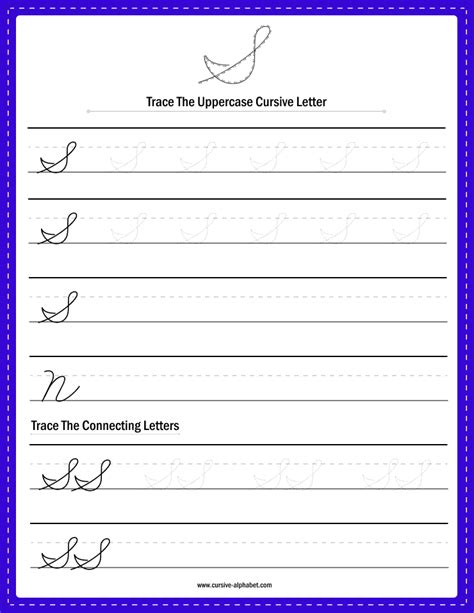 How to Write a Cursive Capital “S” - Worksheets Library