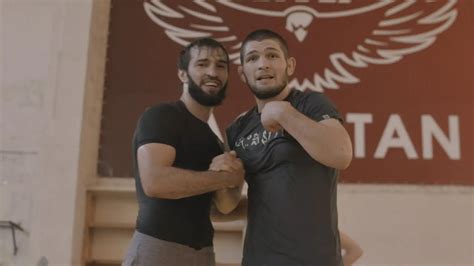 Khabib Nurmagomedov left limping after a wrestling session with Tukhugov