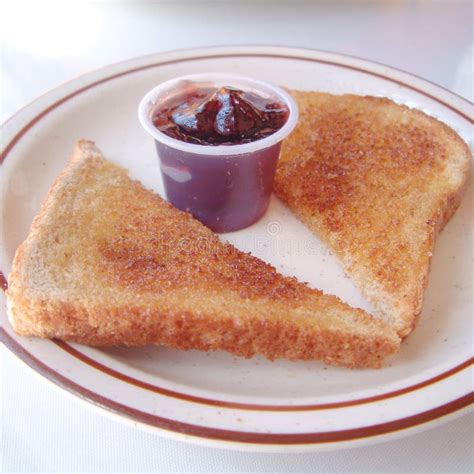 Toasted bread and jam stock photo. Image of fruit, cuisine - 111298854