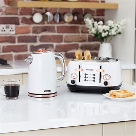 Tower AOBUNDLE003 Kettle And Toaster Sets - White / Rose Gold | Kettle and toaster set, Kettle ...