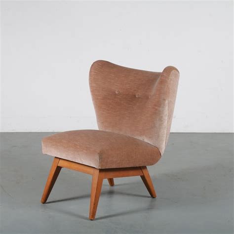 Velvet cocktail chair, the Netherlands 1950s | #125487