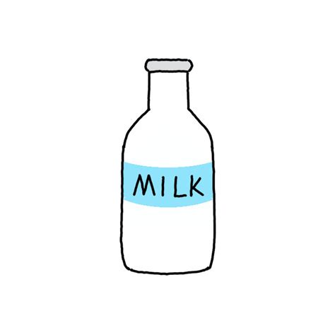 How to Draw a Milk Bottle - Step by Step Easy Drawing Guides - Drawing ...