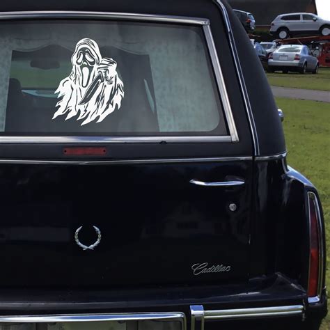 Ghostface Vinyl Decal Sticker Horror Movie Decal Horror Car Decor Horror Accessories Spooky Car ...