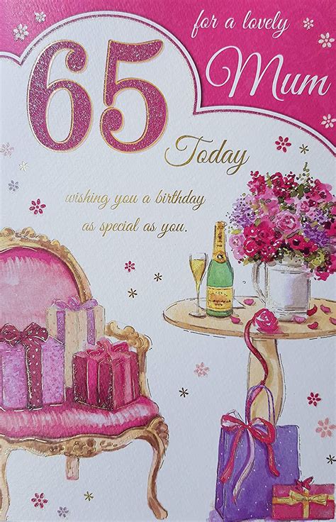 Amazon.com: Mum 65th Birthday Card : Office Products