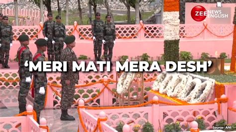 “In memory of immortal jawans,” PM Modi to launch 'Meri Mati Mera Desh ...