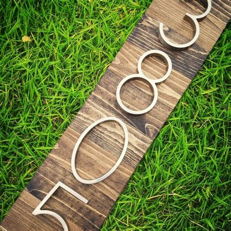 Wooden Address Wall Sign Address Sign House Number Sign | Etsy | Address sign, Wall signs ...