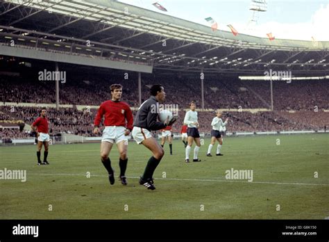 Soccer - World Cup England 1966 - Semi Final - Portugal v England - Wembley Stadium Stock Photo ...