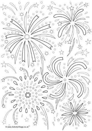 Diwali Fireworks Coloring Pages - Franklin Morrison's Coloring Pages