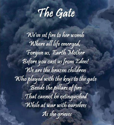 Observational Poems : The Gate : DU Poetry