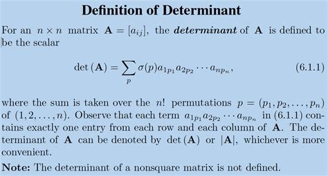 linear algebra - Proving the formula for finding the determinant of a square matrix ...
