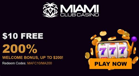 Miami Club Casino No Deposit Bonus Codes 2025 >Get $10 Free!