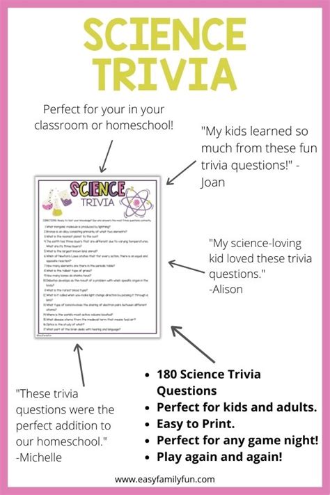 115 Captivating Science Trivia Questions and Answers