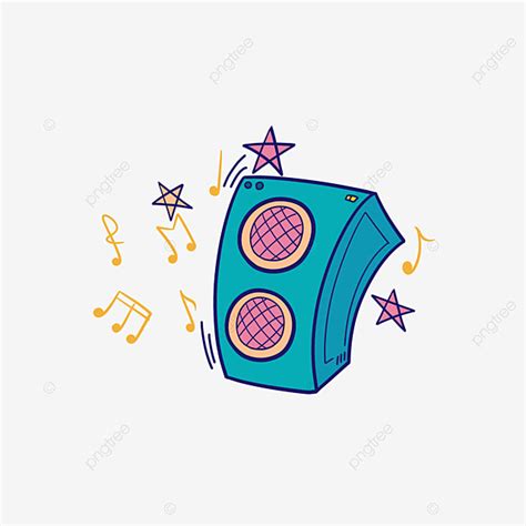 Music Sound PNG Image, Music Symbol Sound Illustration, Loud Sound, Cartoon Illustration, Music ...