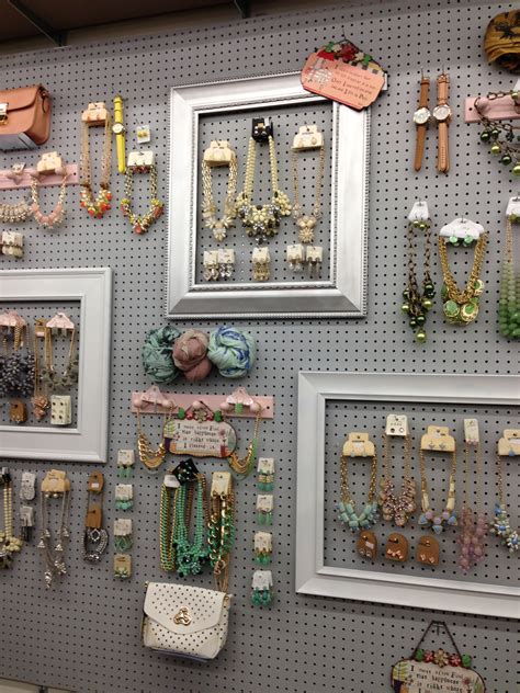 Our new addition- peg board jewelry display Jewelry Booth, Diy Jewelry ...