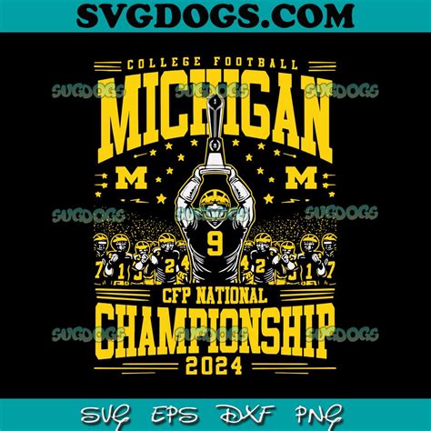 Michigan Football CFP Championship 2024 SVG