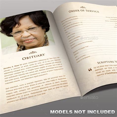 Free Obituary Template Photoshop