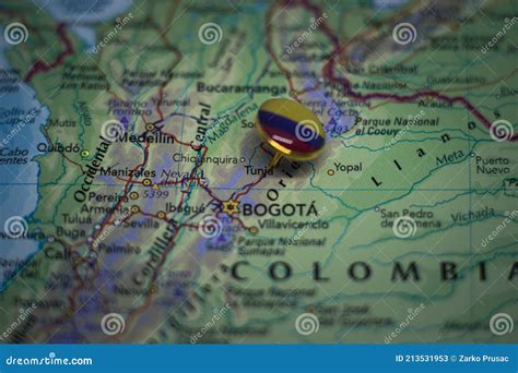 Tunja Pinned on a Map with Flag of Colombia Stock Image - Image of political, geography: 213531953