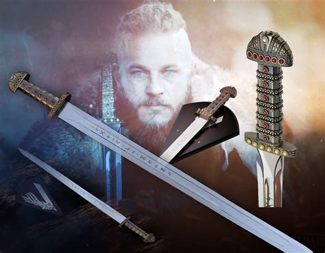 Handmade Viking Sword of King Ragnar Lothbrok, Vikings Ragnar, Battle Ready Medieval Sword ...