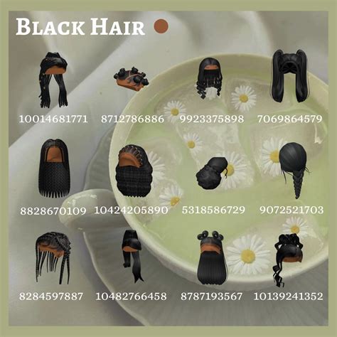 Black Hair Bloxburg Codes in 2022 | Black hair roblox, Bloxburg decals codes, Coding clothes