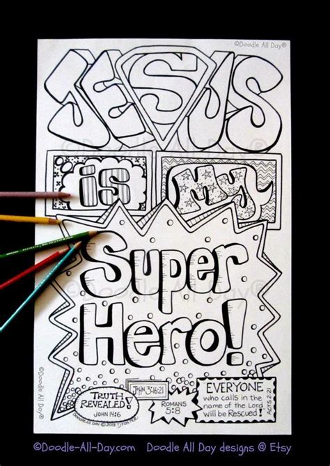 √ Jesus Superhero Coloring Page : Superhero Coloring Page Worksheets Teaching Resources Tpt : It ...