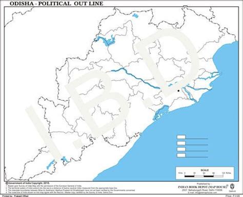 Big size | Practice Map of Odisha political |Pack of 100 Maps| Outline