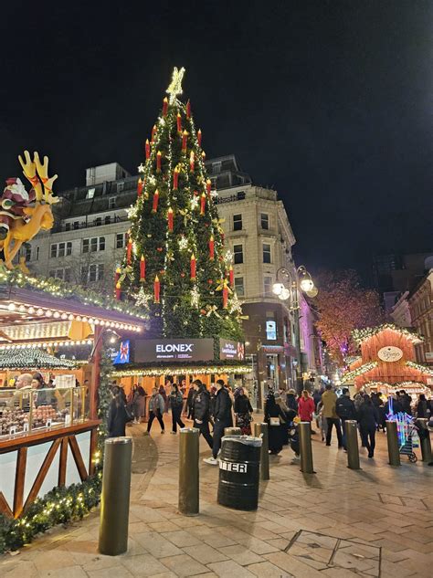 ENJOYING A NIGHT AT THE BIRMINGHAM CHRISTMAS MARKET