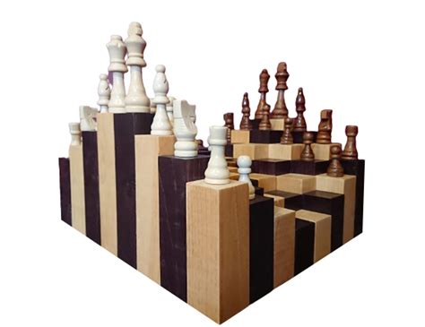 3d Chess Board Large Handmade Wooden Set Perfect Gift for - Etsy UK