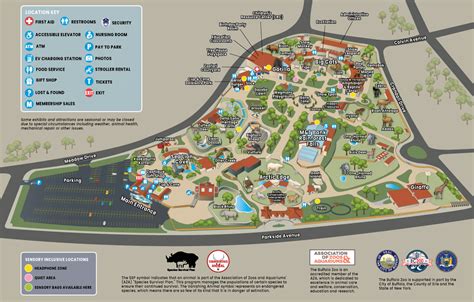 Buffalo Zoo Map and Brochure (2022 - 2024) | ThemeParkBrochures.net