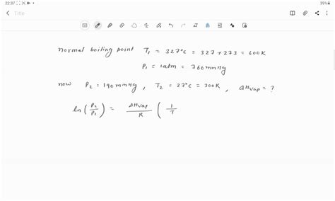 SOLVED: Part A Chloromethane, CH3Cl, has Pvap=100 mmHg at -63°C and a ...