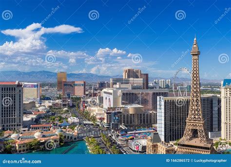 Aerial View of Las Vegas Strip Skyline Editorial Photography - Image of ...