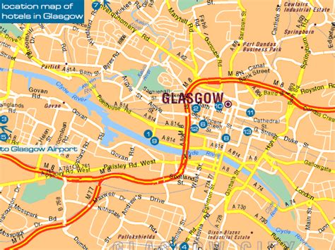 Glasgow Map - United Kingdom