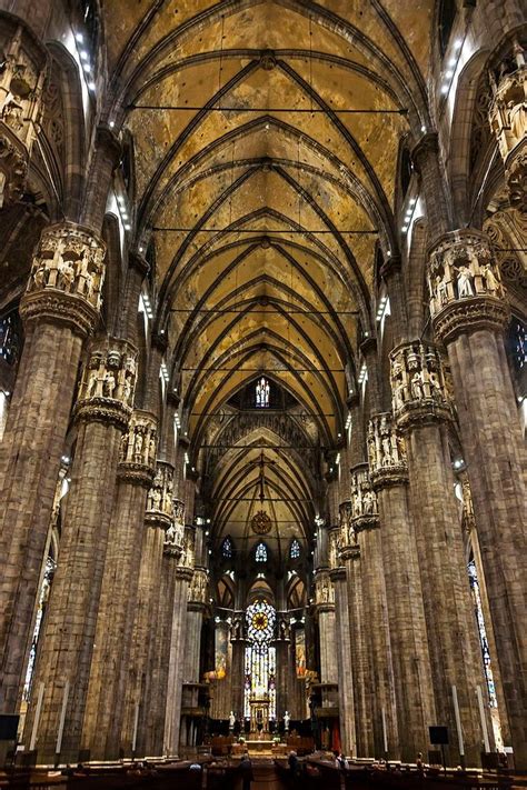 Interior of Il Duomo, Milan - Gothic architecture - Wikipedia | Gothic ...