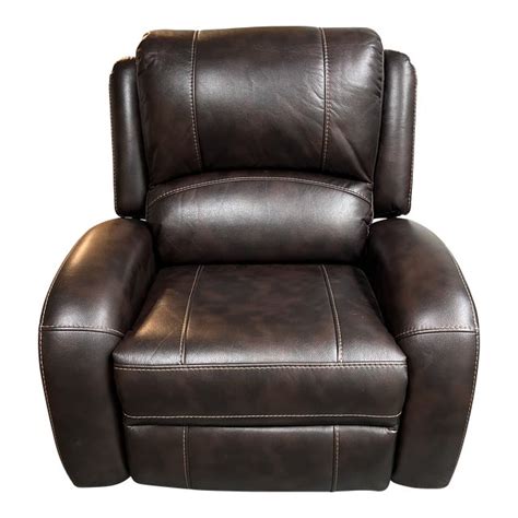 Man Wah Furniture Leather Recliner | Chairish