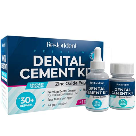 Mastermedi Zinc Oxide Eugenol Cement Dental Care Kit Glue For Crowns Bridges Filling ...