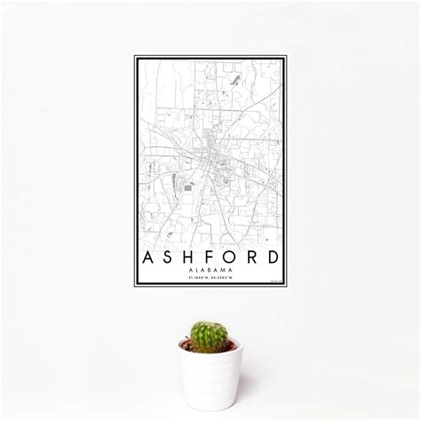 Ashford - Alabama Map Print in Classic — JACE Maps