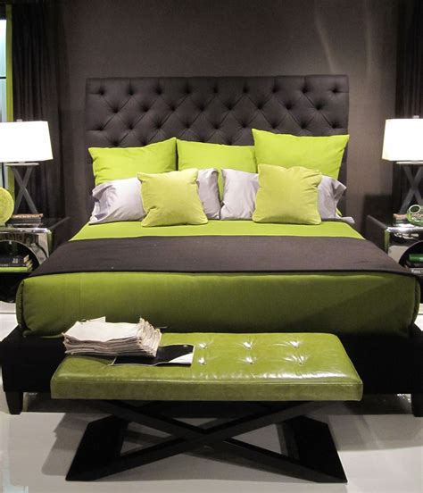 Gray and green … Colors we love! | Lime green bedrooms, Bedroom green ...