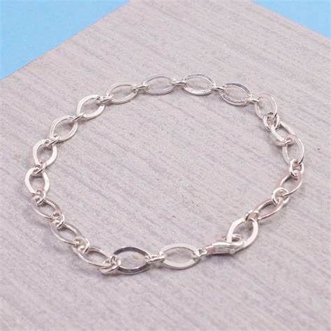 Sterling Silver Link Bracelet - Summer and Silver