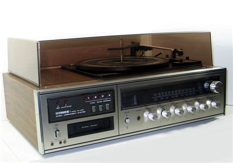 Compact Hi Fi System Fisher MC-4000 w/ Turntable and 8-Track