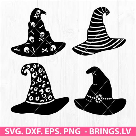 Witch Hat SVG Witch SVG Hat SVG Halloween SVG PNG DXF EPS Cut Files for Cricut and Silhouette ...