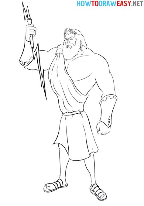 How to Draw Zeus - How to Draw Easy | Zeus greek mythology, Easy ...