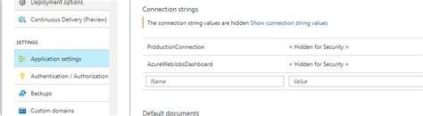 c# - Securing connection strings and app settings in an Azure App - how to use them locally ...