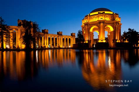 Photo: Night at the Palace of Fine Arts. San Francisco, California.